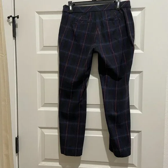 J. Jill Bi-Stretch Premium Plaid Pull Up/On Pants Size 6 - Picture 3 of 9
